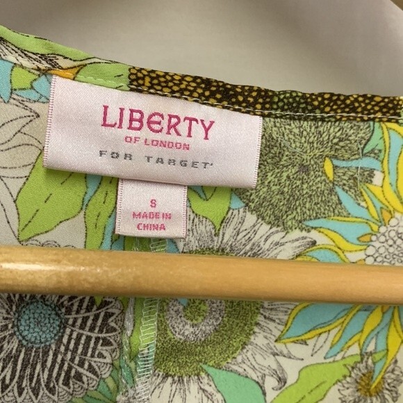 Liberty of London/Target Collab NWOT Sunflower 3/4 Sleeve Semi-Sheer Top Size S - Picture 3 of 12